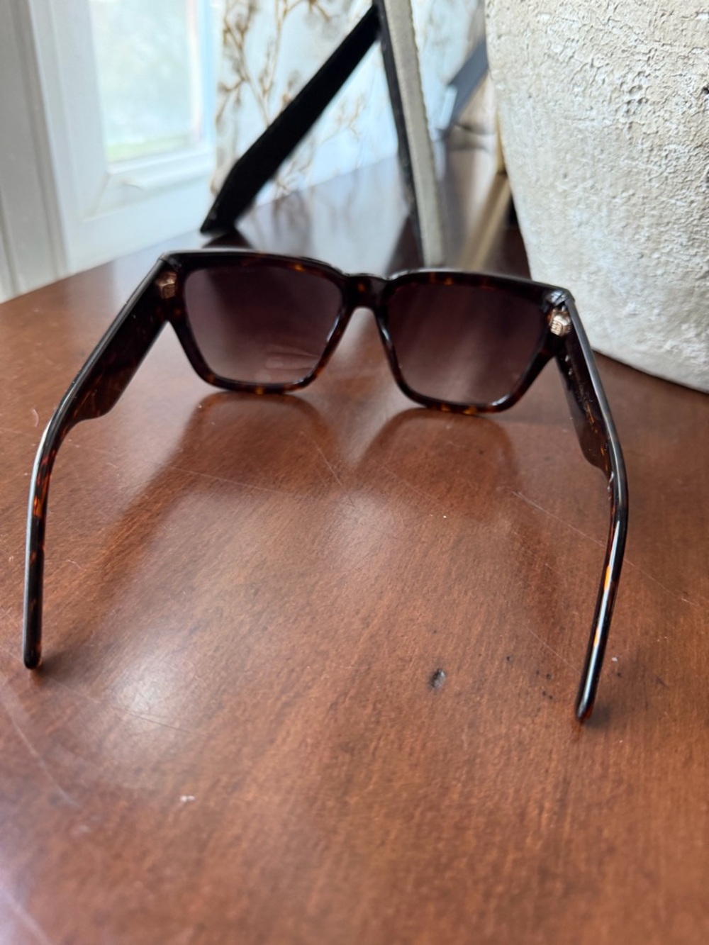 Marc Jacobs Tortoiseshell Square Sunglasses - Dark Brown Lenses - Picture 3 of 6